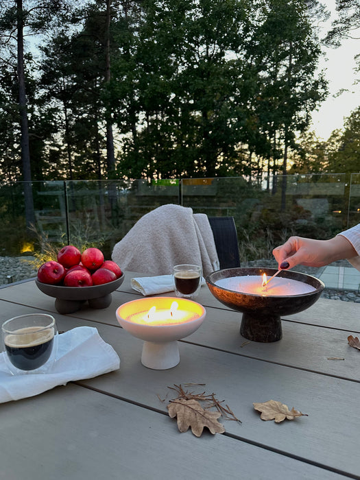 Pärlljus naturell vit + 15 vekar, 250g - BYMOI